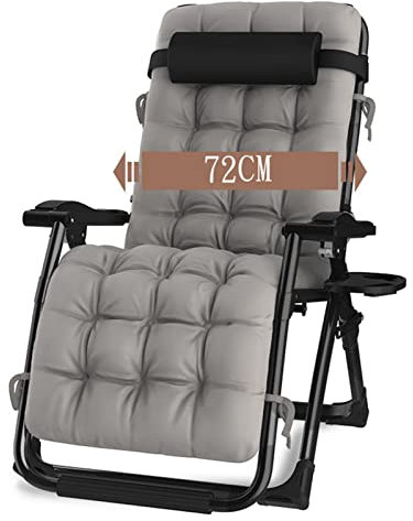 Silla Plegable para Cubierta, Silla reclinable Extra Grande, tumbonas para el Sol del jardín, Tumbona para la Sauna, Tumbona con Soporte para Bebidas, tumbonas Plegables para el jardín, Sala