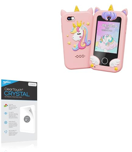 BoxWave Screen Protector Compatible with UCIDCI Kids Smart Phone Toys (2.8 in) - ClearTouch Crystal (2-Pack), HD Film Skin - Shields from Scratches