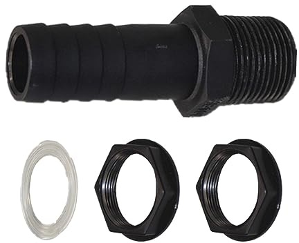 Milageto Conducto para Barriles, Conector de Rebose para, Junta de Base para Barriles, Conducto para IBC, 25MM