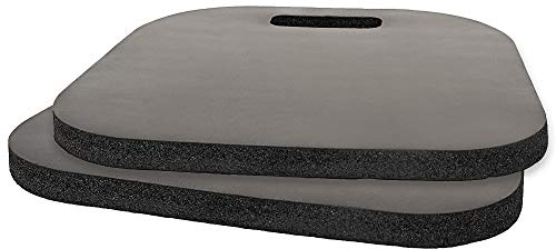 ASSR Cojín de asiento de espuma viscoelástica con asa de transporte, paquete de 2 cojines deportivos para estadios de barcos, gradas y sillas