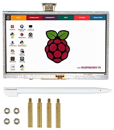 Pardarsey 5 Zoll Touchscreen 800x480 TFT LCD Display HDMI Schnittstelle Unterstützt Raspberry Pi 4 Black, Banana Pi Windows 10 8 7