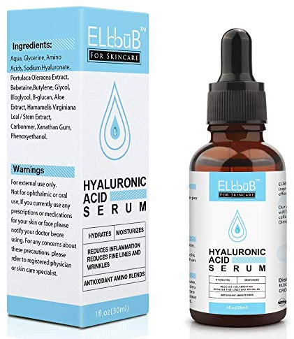 Sérum Acide Hyaluronique pour Lignes Fines Anti-Rides et Anti-âge Sérum le Visage, Absorption facile et formule anti-âge pour contour des yeux et visage 30ml