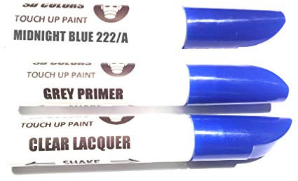 SD COLORS 12 ML Peinture de Retouche avec Pinceau, Vernis Transparent et Apprêt - Midnight Blue (222/A) - Compatible avec Vespa - Réparation de Rayures, Éclats et Peinture.