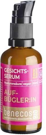 BenecosBIO Gesichtsserum - Hyaluronsäure & Cacayöl - für reife, anspruchsvolle Haut - vegan - zertifizierte Naturkosmetik - Hautverträglichkeit dermatologisch bestätigt - 50 ml