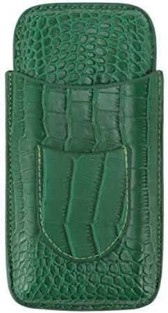 Custodia per Sigari 3 Humidor in Pelle Artificiale Fine Scatola Portatile da Viaggio per Portasigari Elegante Supporto per Sigari 3 Porta Dita (81)