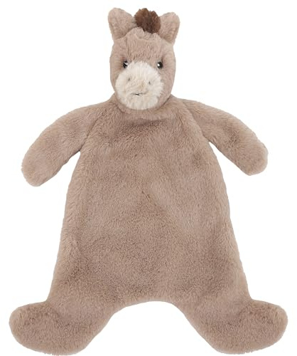 MON AMI Penny The Pony Security Blankie – 13 Inches Plush Stuffed Animal Lovey | Soft Pony Comfort Blanket for Babies | Knotted Soothing Toy | Perfect Newborn Essential for Birthdays & Baby Showers
