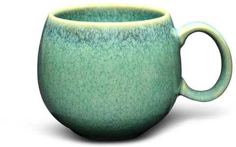 Teeladen Herzberg Maoci Tasse Jumbo 0,5 l Porcelaine Vert menthe avec dégradé de couleur