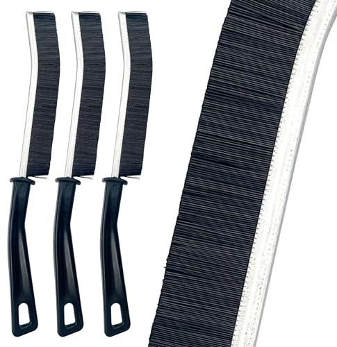 Crevice Cleaning Brush – Pack of 3 Gap Cleaning Brush Hard Bristle Crevice Thin Brush for Cleaning Home Kitchen Bathroom Door and Window Groove Small Spaces Narrow Corners