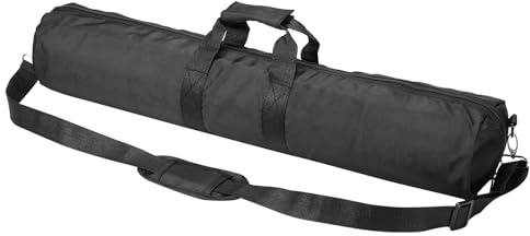 PATIKIL Bärväska, 75 cm x 13 cm slitstark nylon vadderad stativväska med justerbara axelremmar och handtag för ljusstativ paraplyer stativ mikrofon högtalarstativ, svart, Svart, 29.5 x 5.1