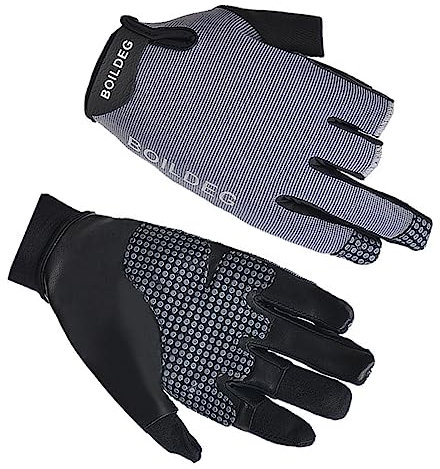 GAROZATION Angelhandschuhe mit grauen Reflektorstreifen Größe L für Outdoor-Aktivitäten