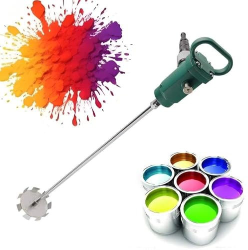 MiBoce 50L-250L Handheld Paddle Mixer, Portable Pneumatic Stirrer, Coating Mix Machine with Comfortable Handie, Speed 1800RPM, for Paint Ink Coating