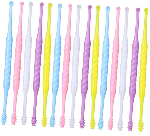 Veemoon 20pezzi Strumenti Per Rimozione Del Cerume Cucchiai Auricolari Doppia Portatili Per Pulizia Delle Orecchie Accessori Per Rimozione Del Cerume Delicati e Sicuri