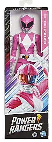 Power Rangers Mighty Morphin Figurine Ranger Rose 30 cm inspirée du Programme TV Classique avec Accessoire Power Bow