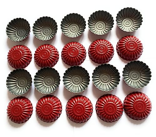 CULIMI Tortelettförmchen 6 cm - Mini Torteletts 20 Stück Förmchen - Tarteform klein mit Antihaft-Beschichtung