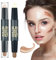Dual-Ended Contour Stick, Iluminador y Contouring, Maquillajes Correctores, 2 Piezas Contouring Stick, Kit Corrector Imperfecciones, Doble Punta Pluma De Contorno, Contouring Maquillaje