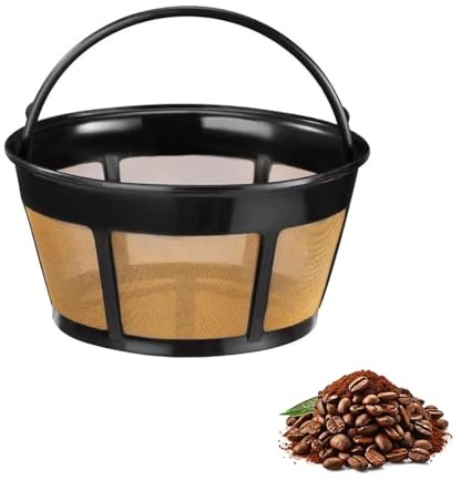 Cestello per caffè, Porta Filtro Caffè in Acciaio Inox, Riutilizzabile, Filtro per Caffè in Rete, per la Maggior Parte delle Macchine da Caffè