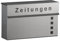 Heibi Zeitungskasten Edelstahl geschliffen 41x11,4x25 cm