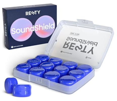 6 paia di tappi per le orecchie in silicone riutilizzabili, ideali per dormire, nuotare, protezione anti-russare e protezione dell'udito in aereo