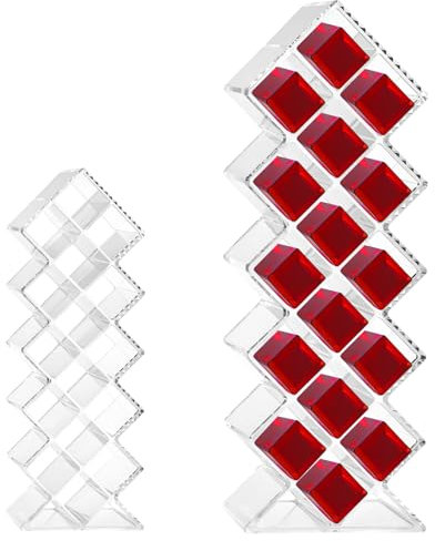 QWORK® Organizzatore per rossetti, 16 buci porta rossetti, contenitore per lip gloss