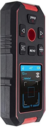Detector de Pared con escáner, Buscador de Pernos con medición, Nivel Digital avanzado, escáner de Sensor de Pared de precisión electrónico Profesional 3 en 1 para el Centro y Borde de Madera, Cables