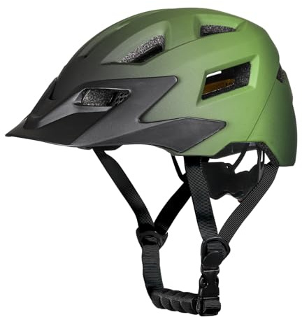 FUNWICT Kinder Fahrradhelm für Mädchen Jungen, Verstellbarer Kinderhelm Radhelm Skaterhelm Sporthelm für Skateboarden Radfahren Inlineskaten, 52-56 cm (Grün, S (52-56 cm))