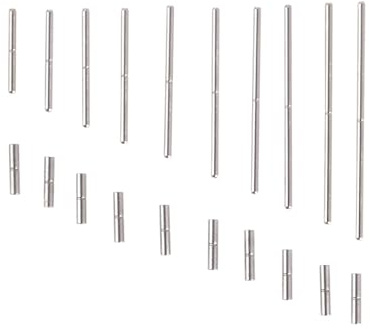 CYTGOUPER 10 Types Watch Bracelet Pins & Tubes, 10mm-28mm Premium Metal Watch Strap Pins with Storage Box, Universal Replacement Accessories for DIY Watch Strap Repair Maintenance