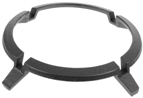 FONDOTIN Support De Poêle Fonte Antidérapant Pour Cuisinière à Gaz Anneau Stable Pour Wok Poêle Et Plat Large Support Pratique Fonte