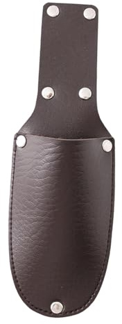 Ronyme Porta pinze per cintura, custodia portautensili compatta, organizer, per forbici, fondina per elettricisti, matite da lavoro, edilizia, Marrone