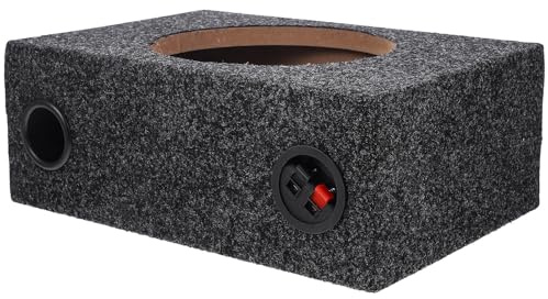 Ipetboom Caisson de Basses Simple 8 Pouces pour Voiture, Enceinte Audio en Bois Recouverte de Moquette, Caisson pour Subwoofer, Installation Audio Automobile DIY, Enceinte Compacte