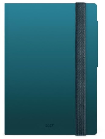 Legami – dagsplanerare liten 2027, djup teal, 12 månader, 5 cm