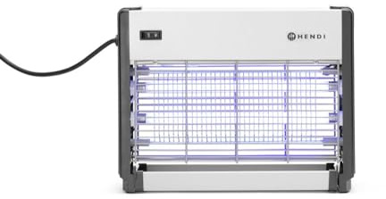 HENDI Insektsförstörare, Insektsskydd, Insektsredskap, Elektronisk, Inkl. 2 Uv-A-Lampor, 230 V, 26 W, 335 X 90 X (H)260 Mm, Abs-Plast,