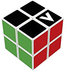 V CUBE Zauberwürfel 2x2x2, magischer Würfel, Magic Cube, Speedcube, Knobelspiel für Erwachsene und Kinder ab 6 Jahren, klassisch