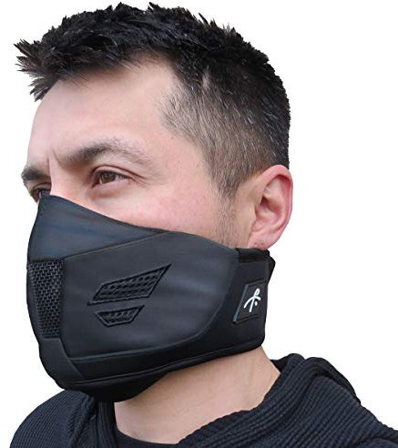 Grace Folly Neoprene Winter Half Face Mask- Ski, Snowboarding, Motorcycle. With Air Vents (Black)