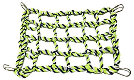 ULTECHNOVO Hängematte Kletternetz Hamster Baumwollseil Netze Kleintier Gitter Hängematte für Reptilien Frettchen Ratte Bären Drachen 1Pc