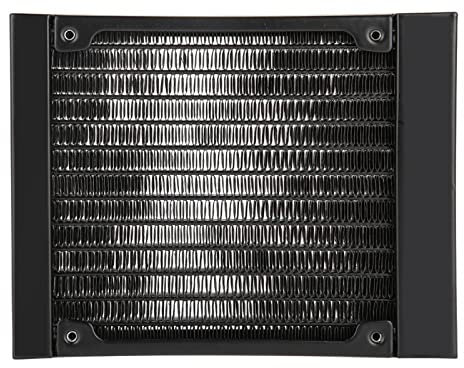 Radiatore Radiatore di Raffreddamento Ad Acqua in Rame, 12 Tubi Scambiatore di Calore a Liquido Porta Filettata G1/4 per PC CPU GPU Kit di Laboratorio Hardware di Raffreddamento Ad Acqua(120mm)