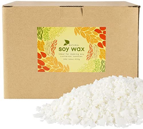 CLTNIKET 10 lb Soy Wax DIY Candle （Flakes & Soft）,Natural Soy Wax Candle
