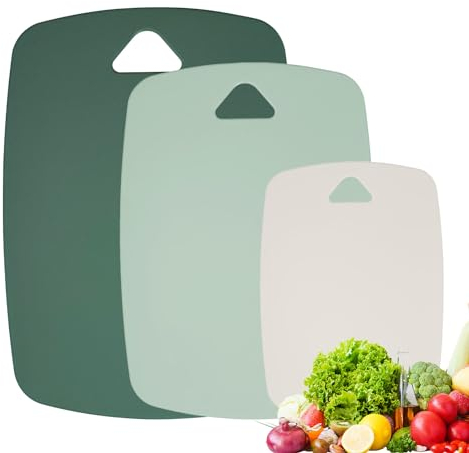 RZMZBY Tagliere, Tagliere Da Cucina, 3 Pezzi Taglieri Cucina, Senza Bpa, Lavabile In Lavastoviglie