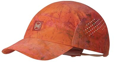 Buff®| Gorra Pack Speed Hombre Mujer Adulto Flexible, UPF50, Elemento Reflectante, Comoda, Elastica, Correr, Ventilacion, Plegable, L/XL, Rojo