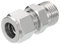 PATIKIL 1/2G x 12mm Raccord de Tube de Compression en Acier Inoxydable 304, Double Raccord de Tube de Compression Adaptateur Droit