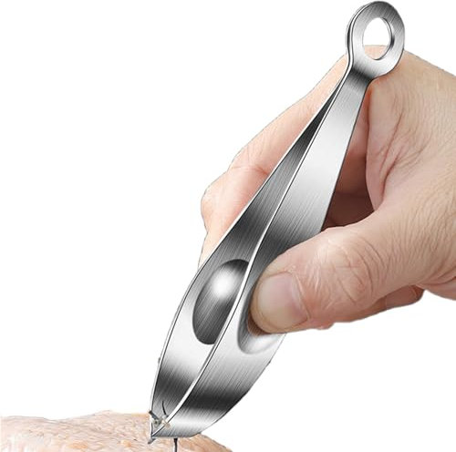 Pinzette da cucina - Pinzette da cucina | Pinzette per capelli e carne in acciaio inossidabile Spilla clip per lische di pesce | Pinzette da cuoco | Pinzetta per lische di pesce | Strumento multifunzi