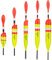 THKFISH Angelposen und Bobber, Schwimmer Angeln Balsa-Posen, Crappie-Angel-Bobber, Slip-Bobber zum Angeln, Crappie, Bluegill, Forelle, Barsch, Panfish, Wels, Zander, 5 Stück (Gelb-Gemischt)