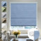 Moonice No Drill Roman Blinds for Windows Blackout Cordless Linen Roman Shades Elegant Fabric Shades for Indoor Windows,Thermal Insulated Tension Blinds for Bedroom Home (Beige,Custom Size)