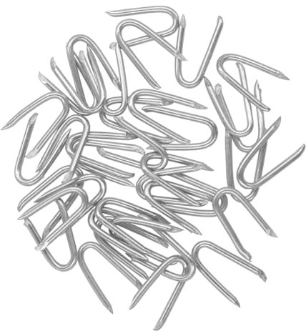 Corghd 200 grapas de alambre de acero, clavos en forma de U para de alambre y valla tejida