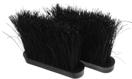 STOBAZA 2 pièces Tête de Brosse Cheminée Remplacement Poils Durs et Denses PP et Sisal Outil Nettoyage Foyer Facile à Installer Tête Balayette Ramonage pour Maison et Villa