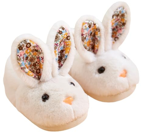Kaninslippers - Bekväma kaninrumsskor för vintern Kaninvarma tofflor, lätta och halkfria fluffiga inomhusskor | En perfekt present för barn och vuxna