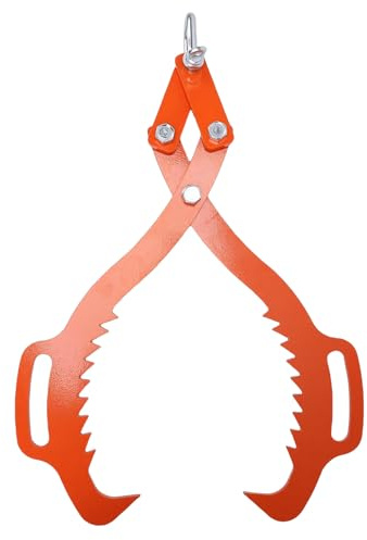 Qcwwy Pinzas para Arrastrar Troncos Pinzas para Levantar Troncos de 25 Pulgadas 2 Garras para Arrastrar Madera de Alta Resistencia de Acero Al Carbono para Construcción Forestal Ganadería