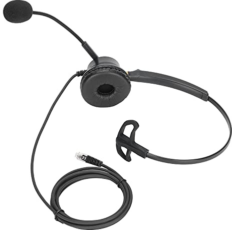Qudinip Telefonheadset med Bärbar Mikrofon för Tydliga Samtal i callcenterkontorsmiljö Bekväm Design