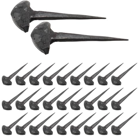 Cabilock 50 Clavos de Herradura de Hierro para Cascos Estabilidad Mejorada y Protección Óptima, Ideales para Deportes Ecuestres y Uso Profesional