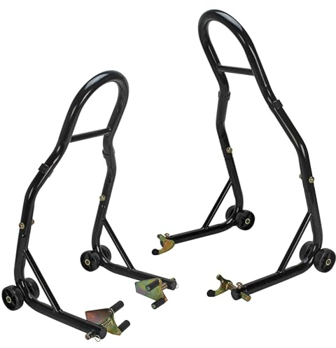 Extreme Max 5600.3211 Sport Bike Motorcycle Front & Rear Spool-Style Lift Stand - Fits Most Yamaha, Honda, Kawasaki, Suzuki, Ducati, BMW