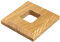 Lot de 2 rosettes de Chauffage pour consoles sur Pied, différentes Tailles, Cache Tuyau, rosaces, revêtement, rosaces de radiateur, parquet, rosettes en Bois, chêne (Perforation : 25 x 25 mm, laqué)